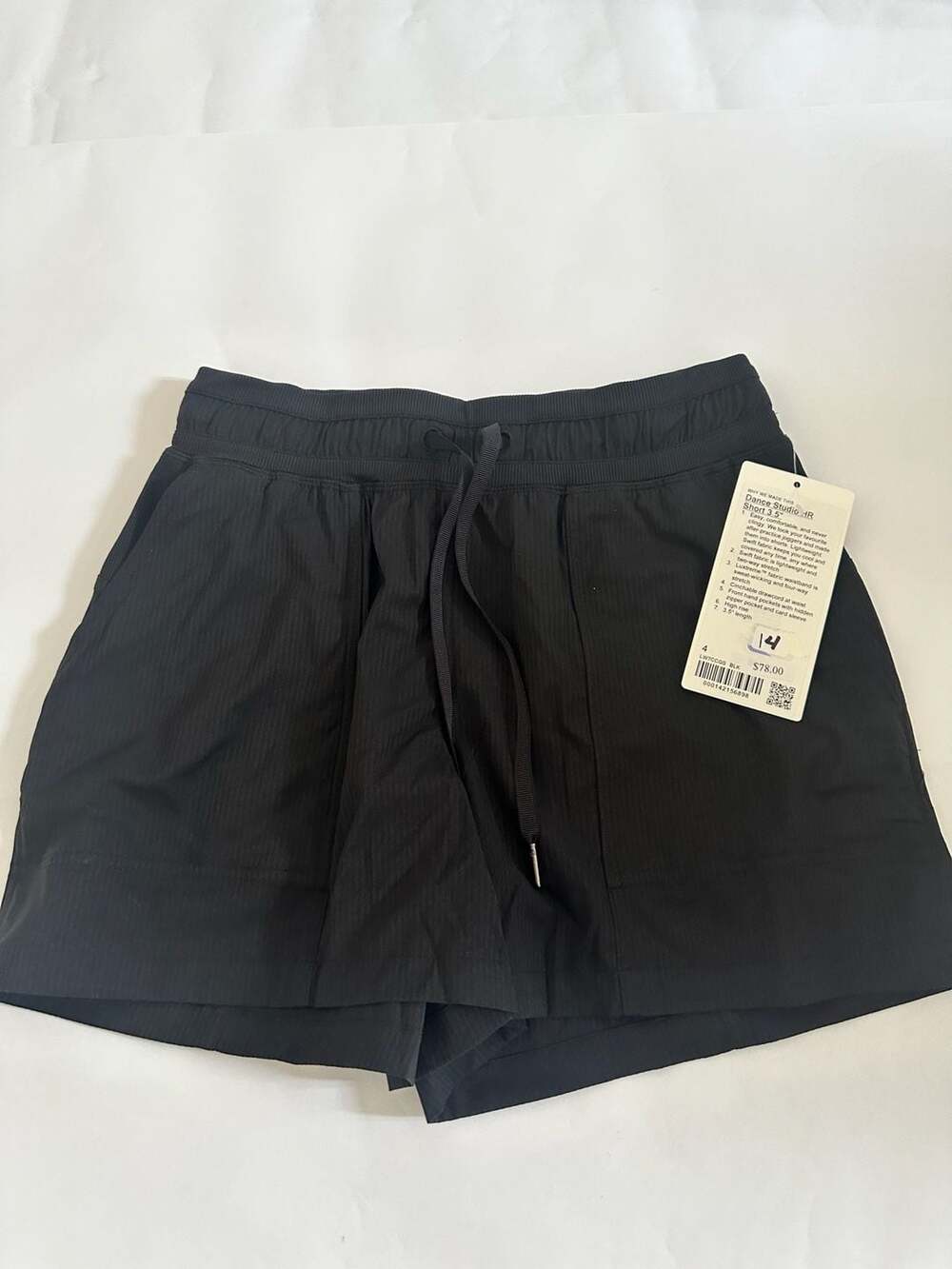 Lululemon Dance Studio HR Short 3.5 Black Size 4
